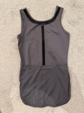 lululemon athletica Gray Tank Top with Black Trim